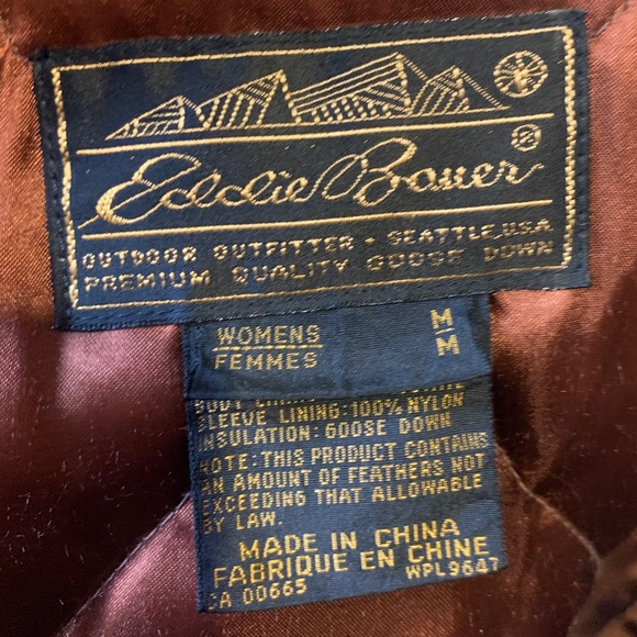 Eddie Bauer Vintage Leather Insulated Jacket - Picture 4 of 4